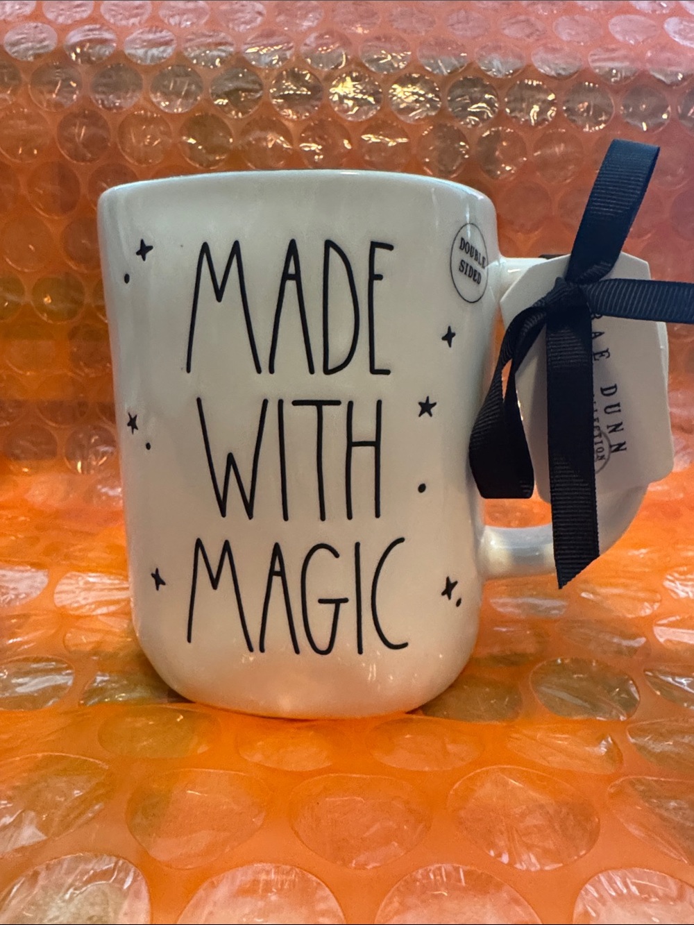 Rae Dunn MADE WITH MAGIC 2 sided mug